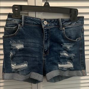 #1325=Distressed Denim Women Shorts
